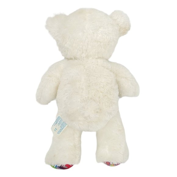 Build A Bear Workshop Twinkle Toes Bear Plush 17" Stuffed Toy Heart Peace Sign - Picture 2 of 11